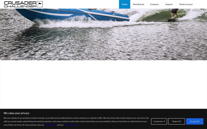 Screenshot of challengerengines.com