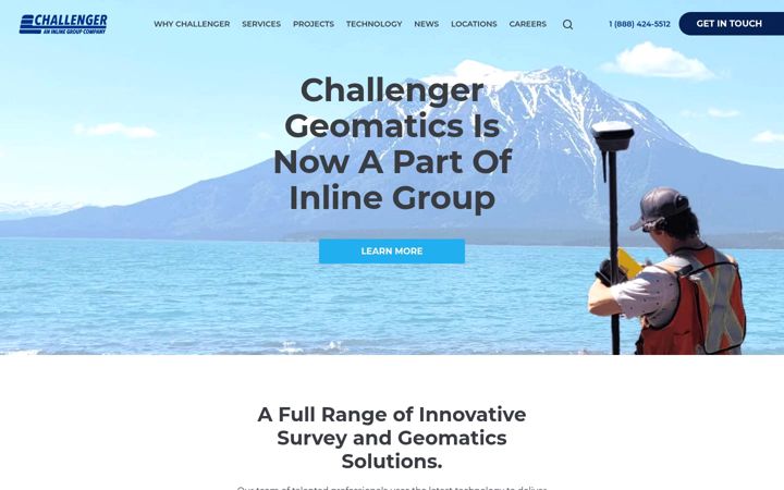 Screenshot of challengergeomatics.com
