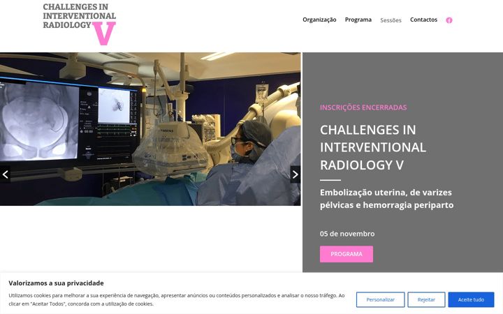 Screenshot of challengesinterventionalradiology.com