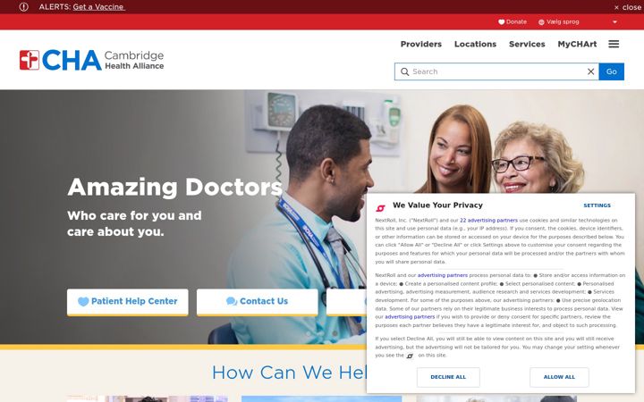 Screenshot of challiance.org