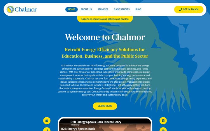 Screenshot von chalmor.co.uk