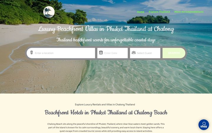 Screenshot of chalongbeachfront.com