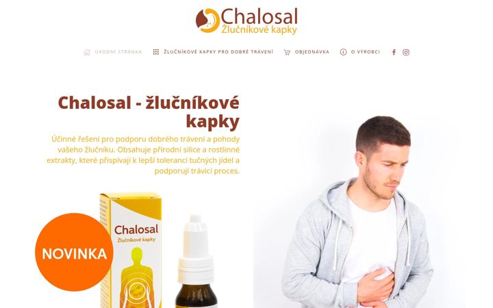 Екранна снимка на chalosal.cz