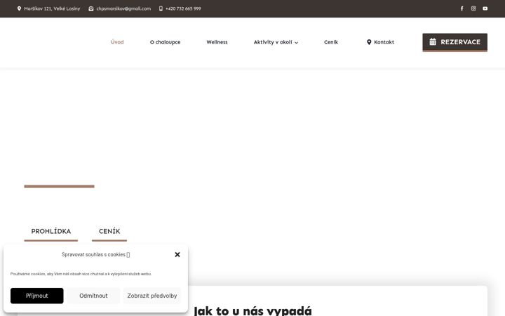 Екранна снимка на chaloupkapodstrani.cz