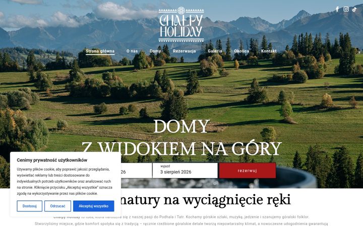 Ekrano kopija chalpyholiday.pl
