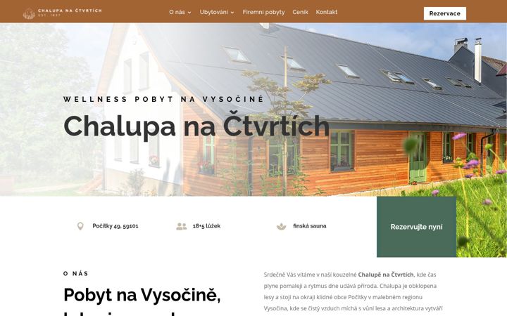 Screenshot του chalupanactvrtich.cz