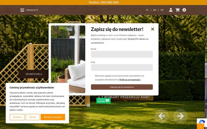 Ekrano kopija chamar.com.pl