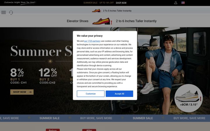 Екранна снимка на chamaripashoes.com
