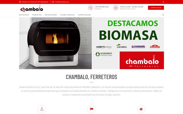Screenshot of chambalo.com