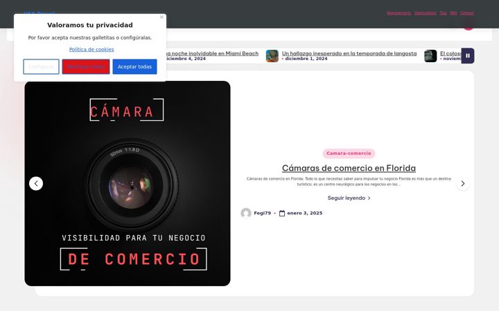 Screenshot of chamberimap.com