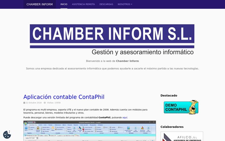 Screenshot of chamberinform.com