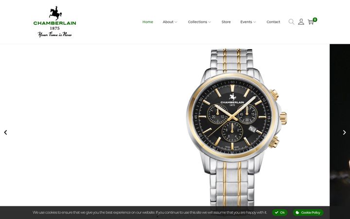 Screenshot of chamberlain1875.com