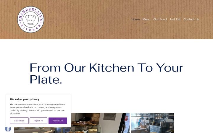 Screenshot von chamberlainskitchen.co.uk