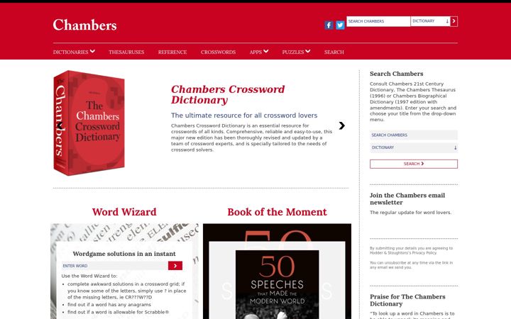 Screenshot von chambers.co.uk