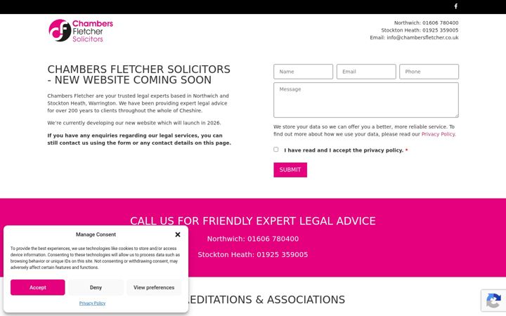 Screenshot von chambersfletcher.co.uk