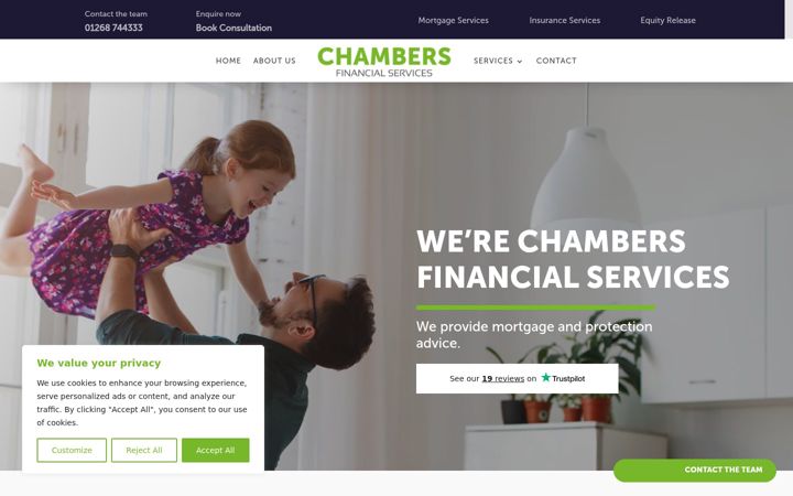 Screenshot von chambersfs.co.uk