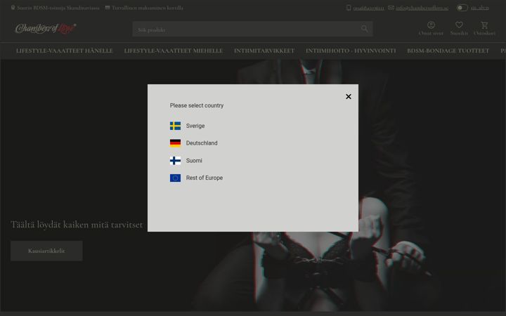 Screenshot di chambersoflove.fi