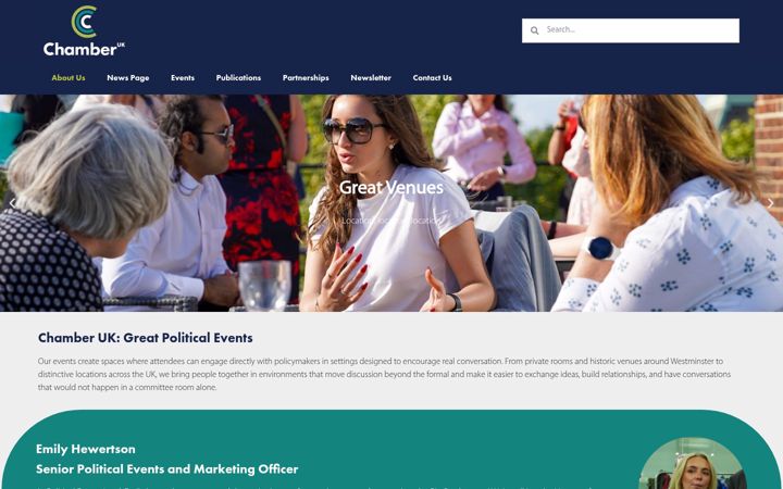 Screenshot of chamberuk.com
