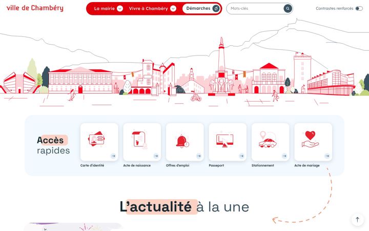 Screenshot of chambery.fr