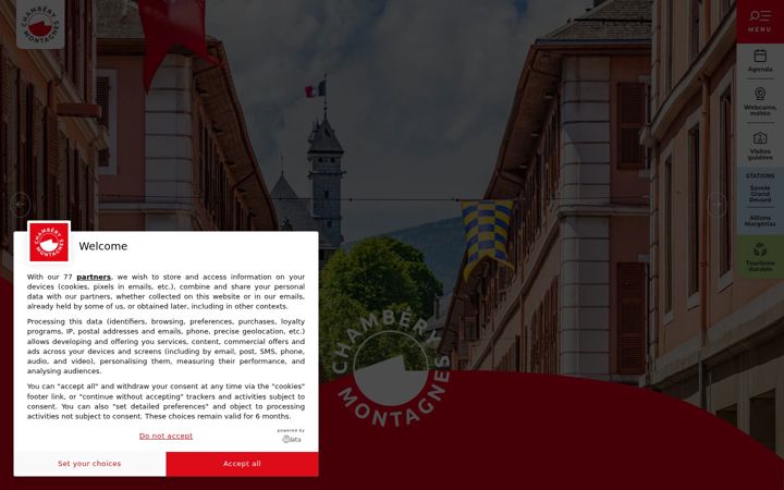 Screenshot of chamberymontagnes.com