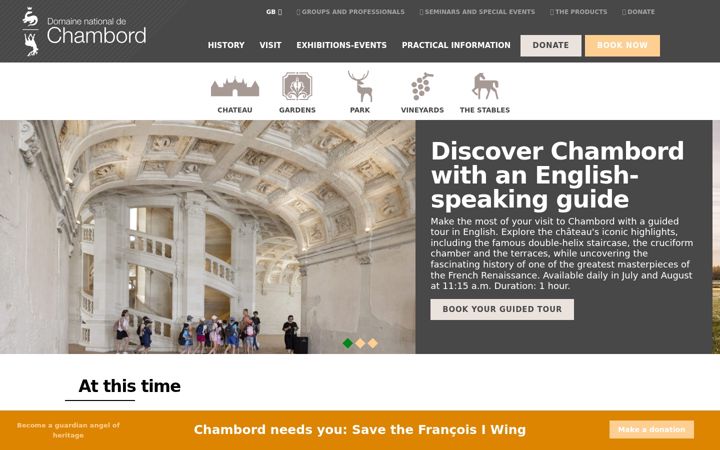 Screenshot of chambord.org