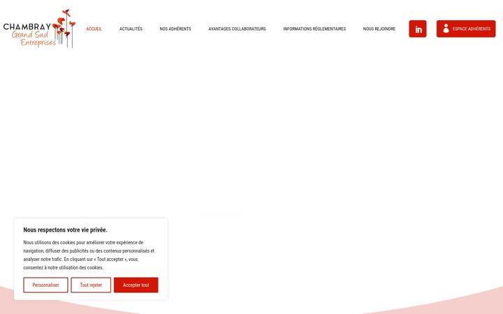 Posnetek zaslona chambraygrandsud-entreprises.fr