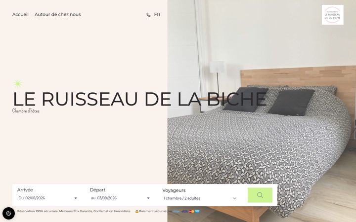 Screenshot of chambre-hote-bassin-arcachon.com