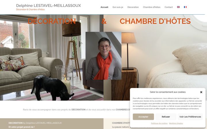 Captură de ecran a chambre-hote-decoration-interieur-lille-douai-valenciennes.fr
