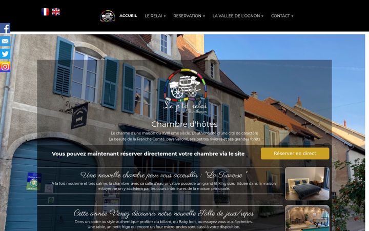 Screenshot of chambre-hote-montbozon.com