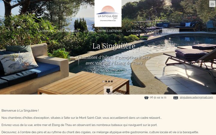 Screenshot of chambre-hote-sete.com
