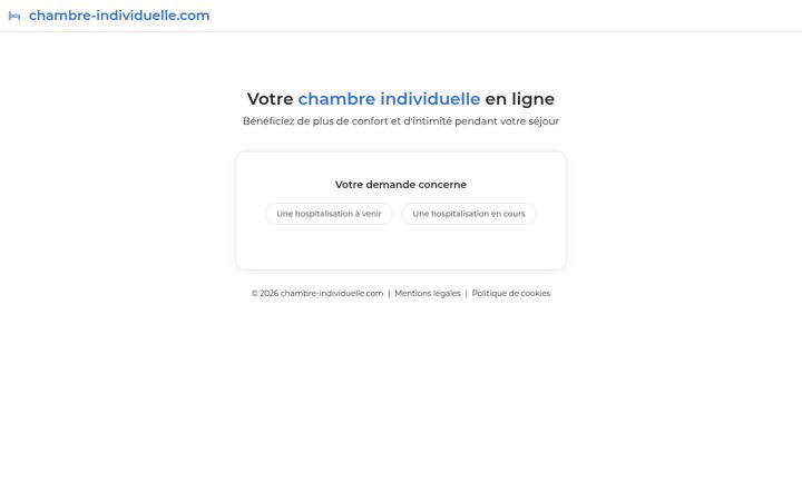 Screenshot of chambre-individuelle.com
