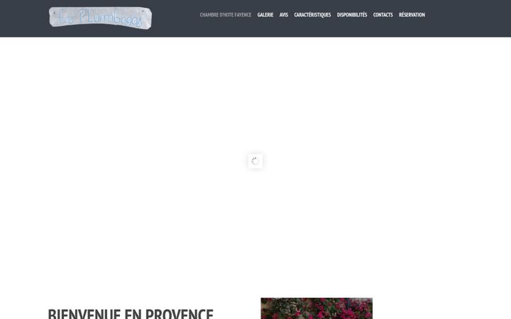 Captură de ecran a chambredhotesfayence.fr