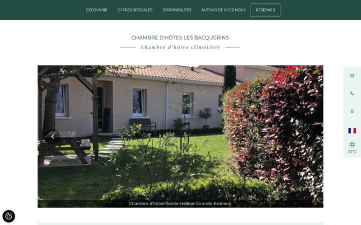 Screenshot of chambredhoteslesbacquerins.com