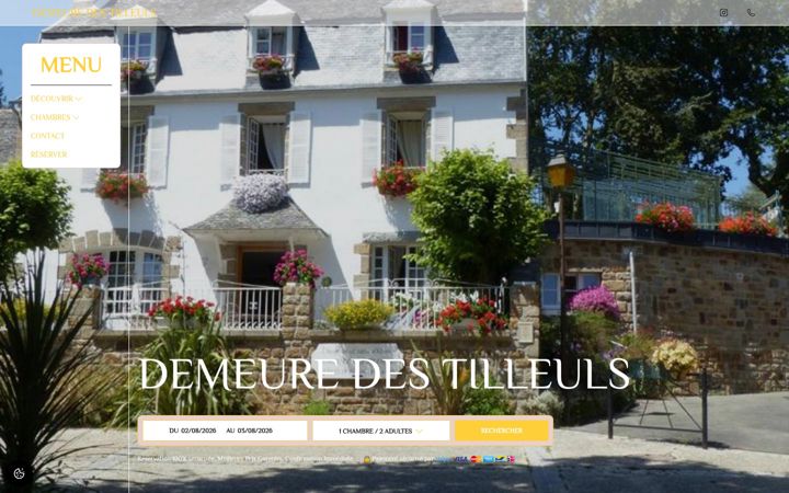 Screenshot of chambredhoteslocquenole.com