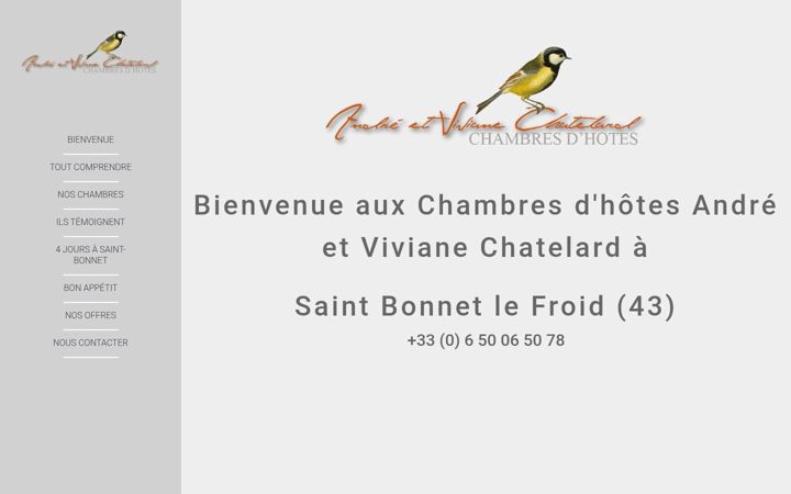 Skjermbilde av chambres-chatelard.fr