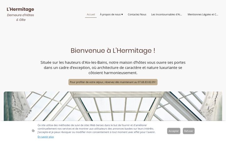 Screenshot of chambres-dhotes-lhermitage.com