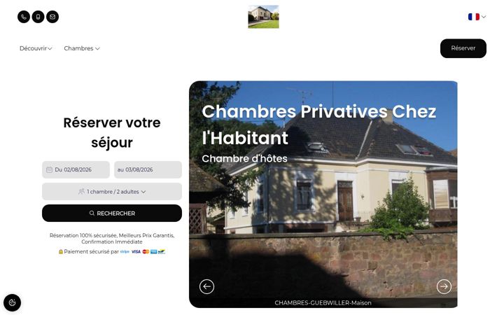 Skjermbilde av chambres-guebwiller.fr