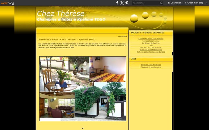 Screenshot of chambres-hotes-chez-therese.com