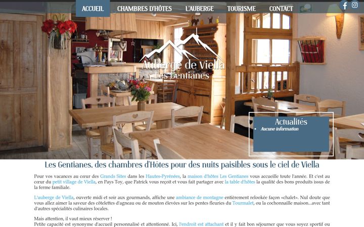Screenshot of chambres-hotes-tourmalet.com