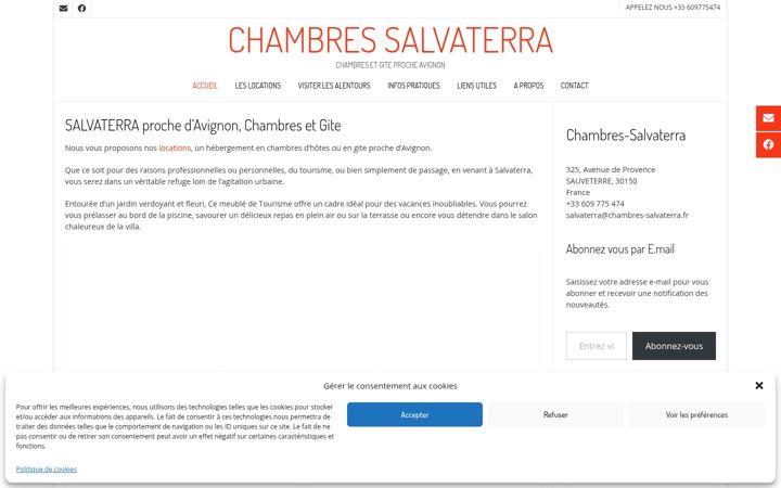 Skjermbilde av chambres-salvaterra.fr
