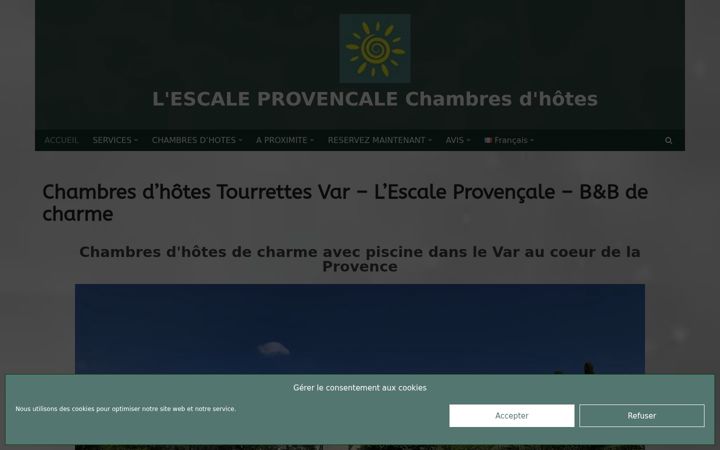 Screenshot of chambresdhotes-provence.com