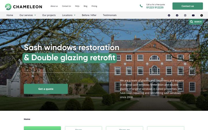 Screenshot von chameleon-decorators.co.uk