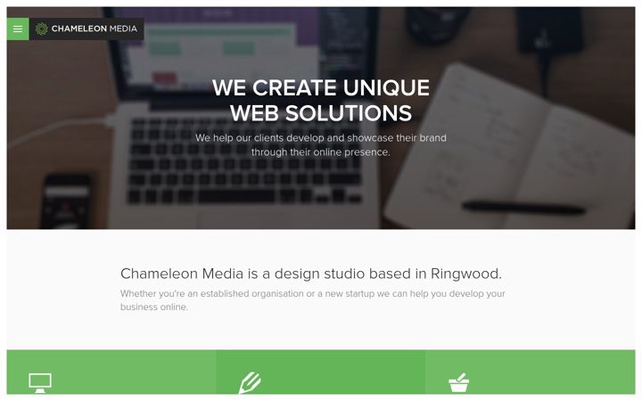 Screenshot von chameleonmedia.co.uk
