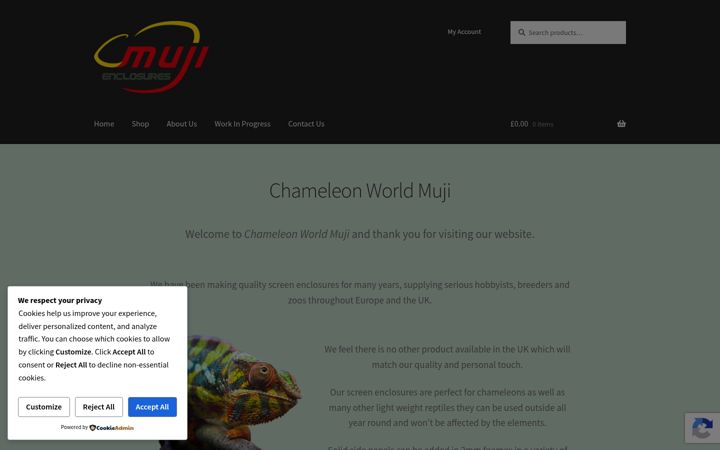 Screenshot von chameleonworldmuji.co.uk