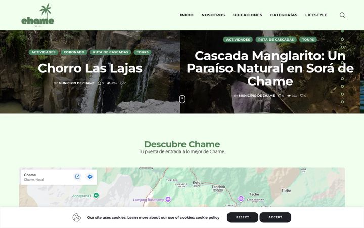 Screenshot of chamepanama.com