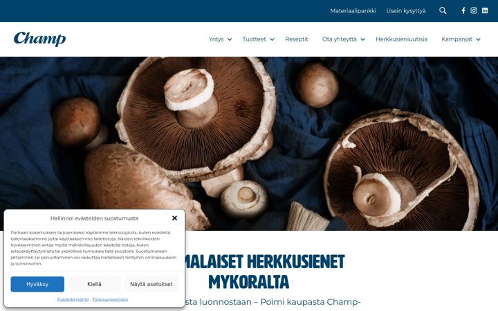 Screenshot di champ.fi