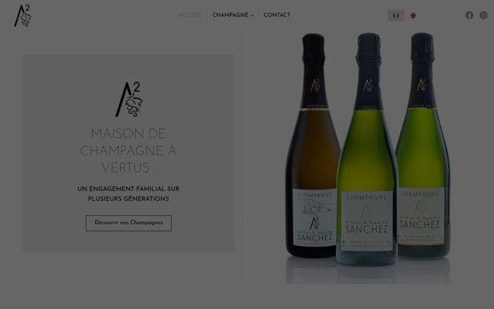 Skjermbilde av champagne-a2-sanchez.fr