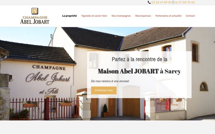 Screenshot of champagne-abeljobart.com