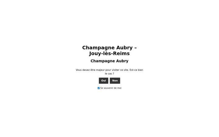 Screenshot of champagne-aubry.com