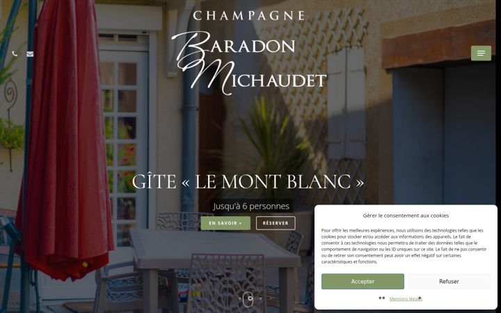 Screenshot of champagne-baradon-michaudet.com